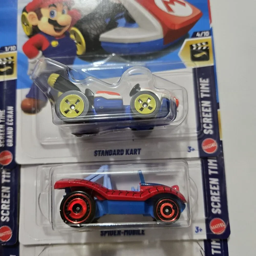 Hot Wheels Screen Time Lot Transformers Optimus Prime Mario Kart Batman Corvette